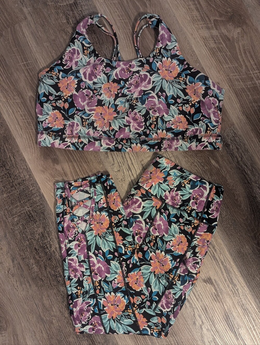 torrid Floral Active 2X Leggings & 3X Sports Bra SET!